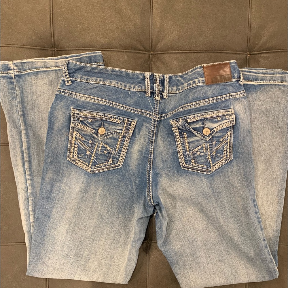 Maurices size 11/12 Retro Button Fly Flare Leg Jeans